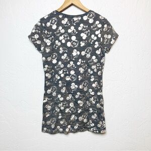 Disneyland Mickey Mouse print metallic tee dress medium